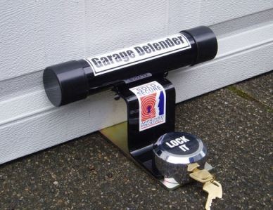 Garage Door Security Defender "Master" fitted in fron of door