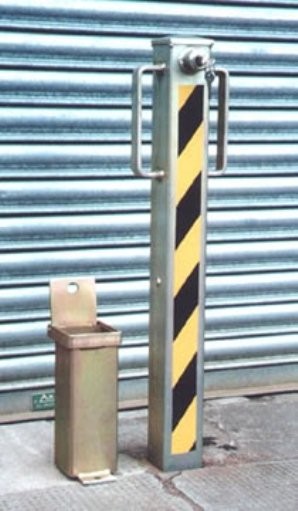 Heavy Duty Barrier Parking Post with included base station, Heavy Duty Removable Security Post 