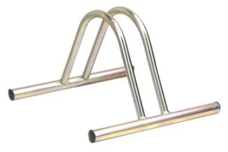 Single bike stand, supplied with fixing holes pre-drilled