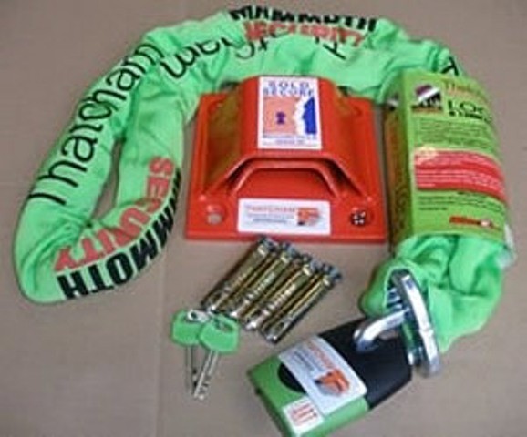 Thatcham Approved Security Chain and Ground Anchor Combo Package uk