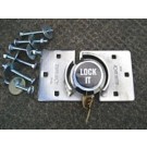 Garage Garage Door Lock and Van Lock The Blue Spot Hasp + Lock It Circular Padlock