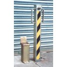 Heavy Duty Barrier Parking Post with included base station, Heavy Duty Removable Security Post