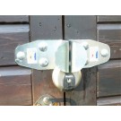 Universal Security Hasp + Master Excell M50D padlock, garden shed lock, garage lock