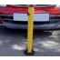 Yellow Security Parking Post, Overall height 625mm, folded down 105mm.
